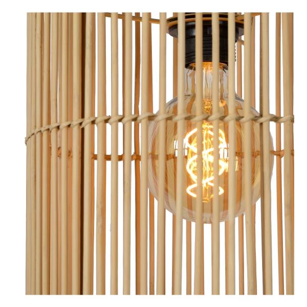 Lucide JANTINE - Pendant light - Ø 26 cm - 1xE27 - Natural - detail 4